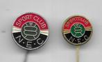 N.E.C. VOETBAL NIJMEGEN 2 VERSCHILLENDE SPELDEN, Verzamelen, Speldjes, Pins en Buttons, Ophalen of Verzenden, Gebruikt, Sport