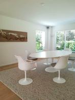 uittrekbare tulipe tafels hout ,lamnated top eero saarinen, Ophalen of Verzenden