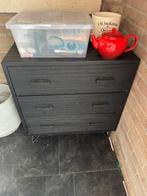 Zwarte kast, Huis en Inrichting, Kasten | Ladekasten, Ophalen, 50 tot 100 cm, Zo goed als nieuw, Minder dan 100 cm