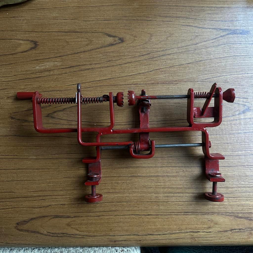 Vintage Appelschiller met Werkbank Bevestiging, Ophalen of Verzenden