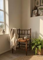 Prachtige Vintage 'Bobbin' Hoekstoel - Uniek Karakter!, Antiek en Kunst, Ophalen of Verzenden