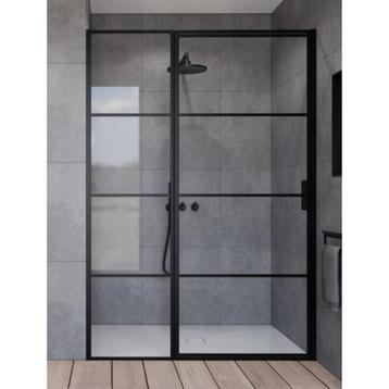 Douchedeur 110x200cm profiel mat zwart beschikbaar voor biedingen