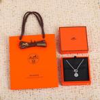 Hermes Hanger Ketting Zilver, Verzenden, Zo goed als nieuw, Zilver, Met hanger