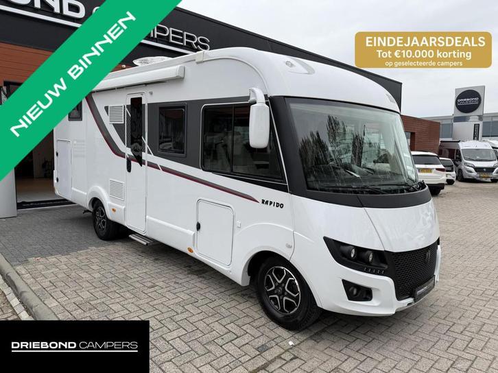 Rapido I 896F Automaat Queensbed Hefbed Face To Face Zonnepa, Caravans en Kamperen, Campers, Bedrijf, tot en met 4, Integraal