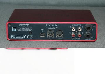 Focusrite USB Audio interface 2i4 geluidskaart MIDI MIC ETC beschikbaar voor biedingen