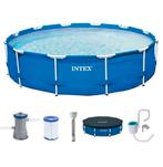 NIEUW!  Bestway steel pro max 366x84, Ophalen, 80 tot 120 cm, Rond, Opzetzwembad