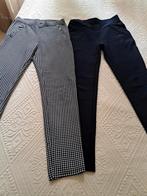 2 Leggings Maat L/XL: Donkerblauw & Pied de Poule, Blauw, Maat 46/48 (XL) of groter, Ophalen of Verzenden, Lang