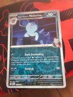 Pokémon kaart - Destined Rivals - Team Rocket's Nidorina rev, Ophalen of Verzenden, Nieuw, Losse kaart, Foil