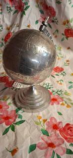 Vintage aluminium wereldbol, Ophalen of Verzenden