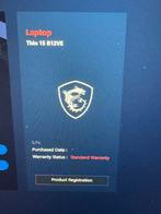 MSI Gaming Laptop - Thin 15 B12VE, Computers en Software, Windows Laptops, Ophalen, Met videokaart, Zo goed als nieuw, Gaming