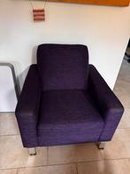 Paarse fauteuil - Gratis af te halen, Ophalen, Gebruikt, Stof, 75 tot 100 cm