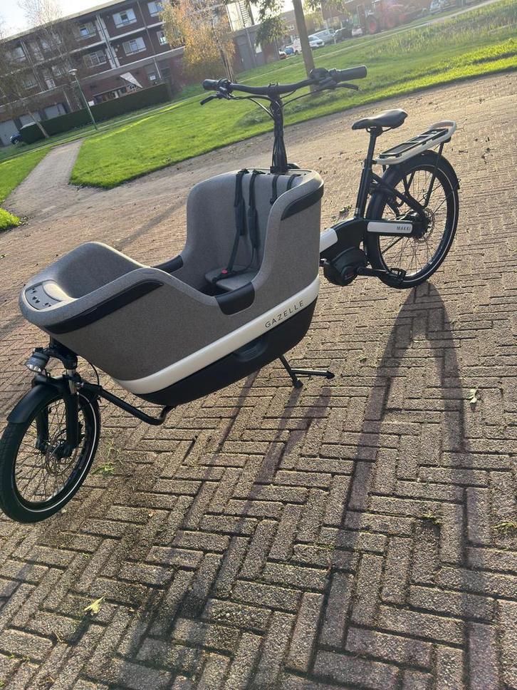 Gazelle Makki Load bakfiets - Elektrisch, Fietsen en Brommers, Fietsen | Bakfietsen, Zo goed als nieuw, Gazelle, 3 kinderen, Elektrisch