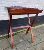 butlertray, inklapbaar, dienblad op onderstel, De doofpot, Ophalen of Verzenden, Rechthoekig, Hout