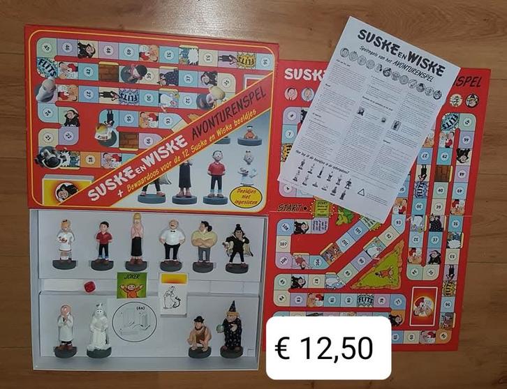 Suske en Wiske Avonturenspel, Hobby en Vrije tijd, Gezelschapsspellen | Bordspellen, Zo goed als nieuw, Drie of vier spelers, Vijf spelers of meer