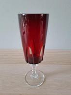 Set van 5 vintage Luminarc Rubilux Red champagne flutes, Nvt 2de hands, Overige typen, Nvt 2de hands, Ophalen of Verzenden