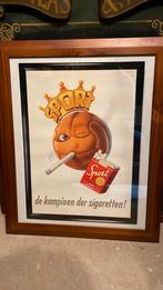 Uniek reclame affiche Sport sigaretten ingelijst, Verzamelen, Merken en Reclamevoorwerpen, Ophalen of Verzenden, Gebruikt, Overige typen
