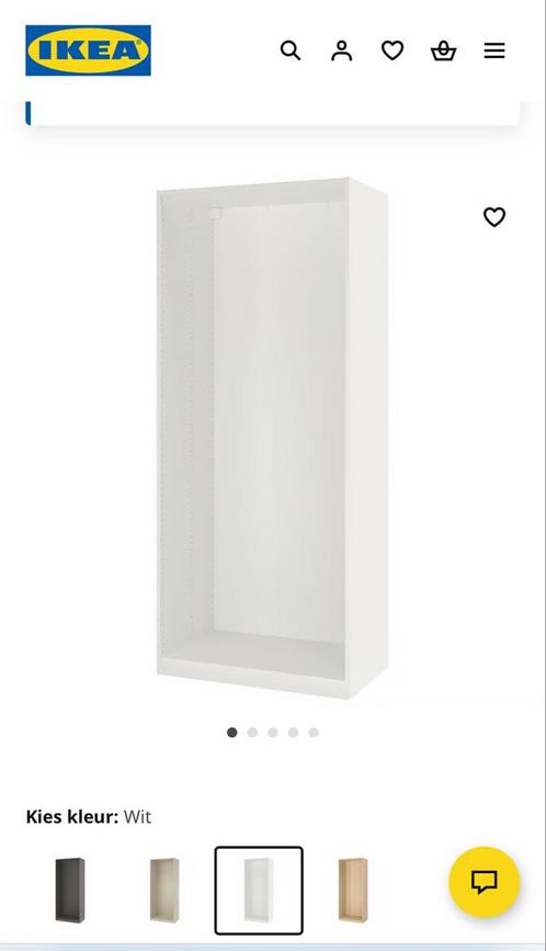 IKEA Pax Kast Basiselement Wit - 2 stuks, Huis en Inrichting, Kasten | Kledingkasten, Zo goed als nieuw, 200 cm of meer, 50 tot 100 cm