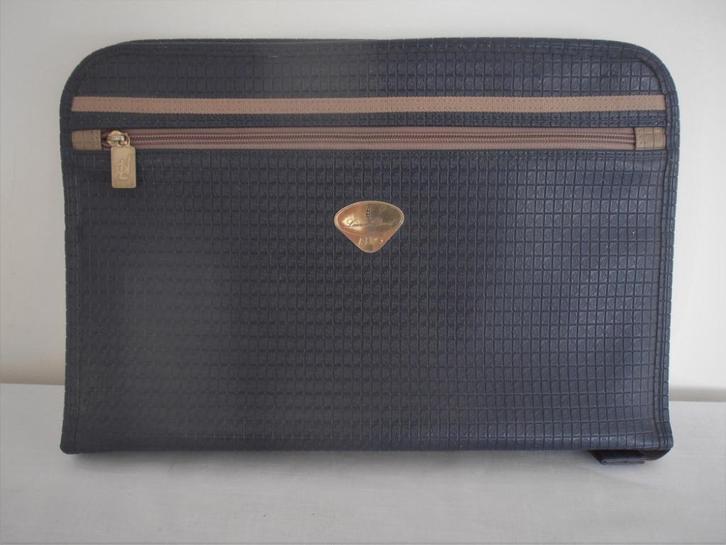 Laurent David - prachtige blauwe kantoor tas, Sieraden, Tassen en Uiterlijk, Tassen | Damestassen, Zo goed als nieuw, Overige typen