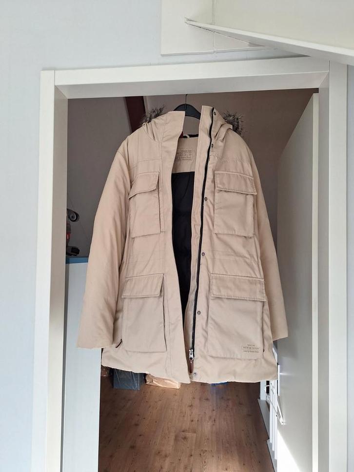 Degelijke SK-Jas Premium Edition - Maat 40-42, Kleding | Dames, Jassen | Winter, Zo goed als nieuw, Maat 42/44 (L), Beige, Ophalen