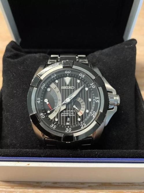 SEIKO Velatura Kinetic Direct Drive 5D44-0AA0, Sieraden, Tassen en Uiterlijk, Horloges | Heren, Zo goed als nieuw, Seiko, Staal