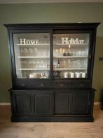 Buffet kast zwart, Huis en Inrichting, Kasten | Buffetkasten, Ophalen, Gebruikt, 200 cm of meer, 150 tot 200 cm