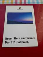Porsche 911 Typ 996 Cabriolet introfoldertje 1998, Porsche, Verzenden, Zo goed als nieuw, Porsche