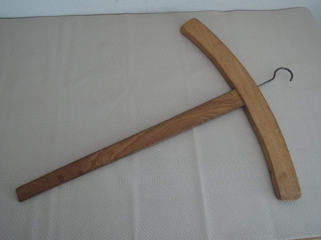 Ouderwetse houten kledinghanger, Antiek en Kunst, Ophalen of Verzenden