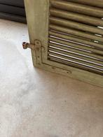 Oude houten schuifdeuren met louvres, Doe-het-zelf en Verbouw, Deuren en Horren, Ophalen, Gebruikt, Minder dan 80 cm, Binnendeur