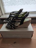 S.Oliver sandalen met sleehak mt38, Ophalen of Verzenden, Zo goed als nieuw, Sandalen of Muiltjes