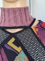 J608 Save the Queen mt 36/38=S/M trui top zwart/blauw/paars, Blauw, Zo goed als nieuw, Maat 36 (S), Save the Queen