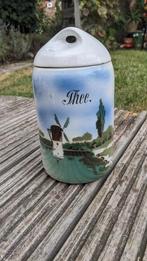 vintage voorraadpot voor thee, Ophalen, Gebruikt, Overige materialen, Pot, Bus of Blik
