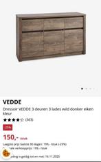 Mooie Dressoir - Vedde Stijl, Huis en Inrichting, 100 tot 150 cm, Eikenhout, Ophalen of Verzenden, Zo goed als nieuw