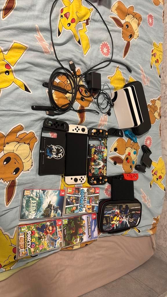 Switch OLED, Spelcomputers en Games, Spelcomputers | Nintendo Switch, Zo goed als nieuw, Switch OLED, Met 1 controller, Ophalen of Verzenden