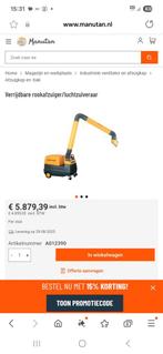 Mobiele afzuiger voor lassen Plymovent MFD, Doe-het-zelf en Verbouw, Ophalen, Zo goed als nieuw