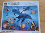 KING puzzel 1000 stukjes - Dolphin family nieuw, Ophalen of Verzenden, 500 t/m 1500 stukjes, Nieuw, Legpuzzel