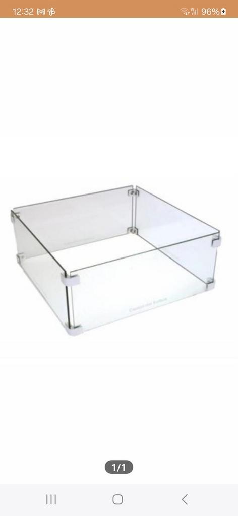 Te Koop Glazenombouw vuurtafel, Computers en Software, Monitoren, Zo goed als nieuw, Ophalen of Verzenden
