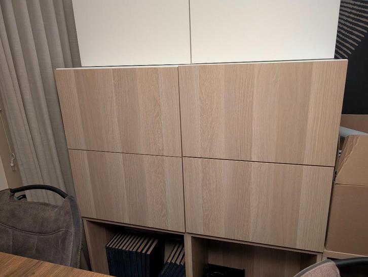 LAPPVIKEN Deur/ladefront wit gelazuurd eikeneffect 60x38 cm, Huis en Inrichting, Kasten | Wandmeubels, Gebruikt, Minder dan 100 cm