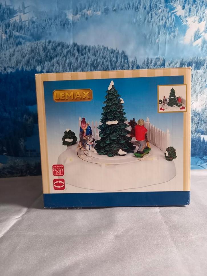 Lemax tafelaccent Skateboard Mushers, Diversen, Kerst, Zo goed als nieuw, Ophalen of Verzenden