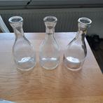 3 glazen vintage karafjes met glasnr, Ophalen of Verzenden, Zo goed als nieuw