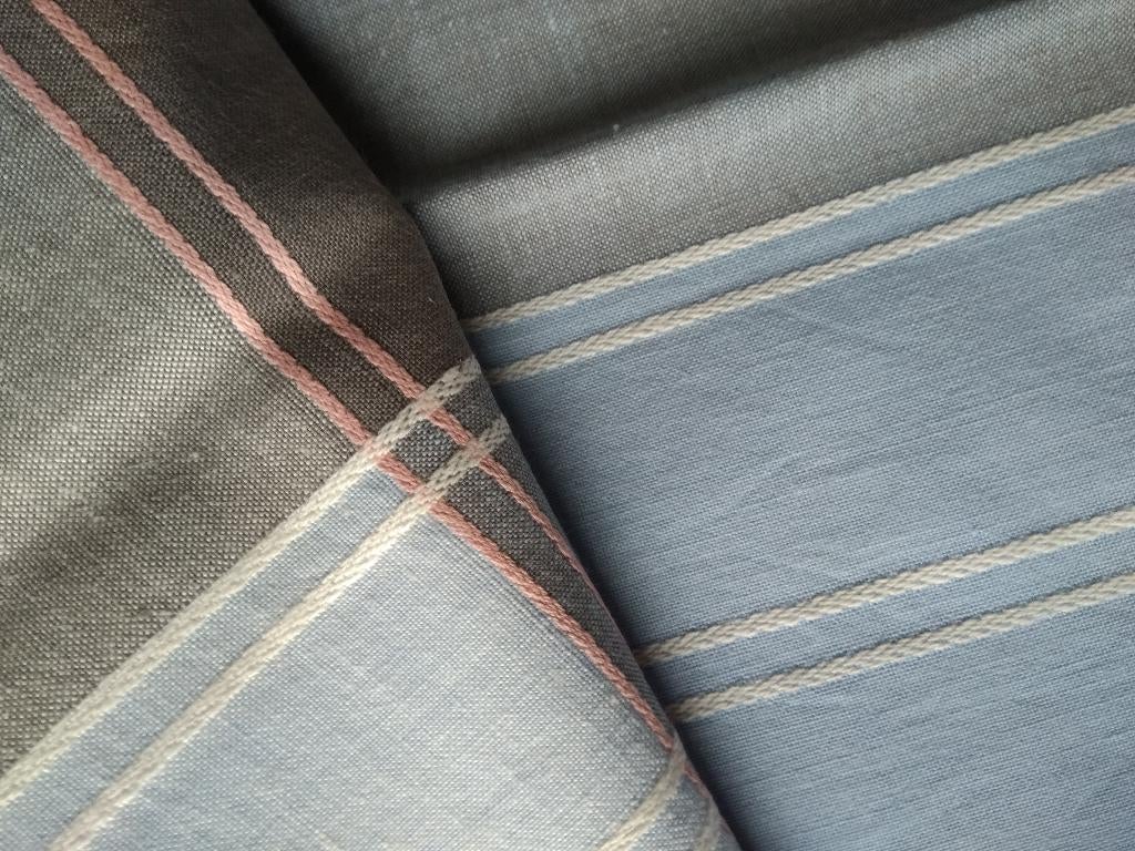 vintage Swan tafelkleed en 6 servetten jaren 50, Ophalen of Verzenden, Nieuw, Rechthoek, Binnen