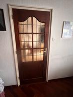 Glas in Lood Binnendeur met Klink, Ophalen, Gebruikt, 80 tot 100 cm, Binnendeur