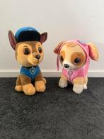 Paw Patrol knuffels Chase en Skye, Ophalen of Verzenden, Zo goed als nieuw, Hond