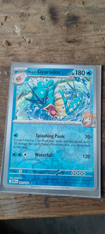 Misty's gyarados reverse holo destiny rivals  beschikbaar voor biedingen