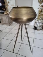 Bloempot of vaas op voet goud, Ophalen, Overige materialen, Overige kleuren, Zo goed als nieuw