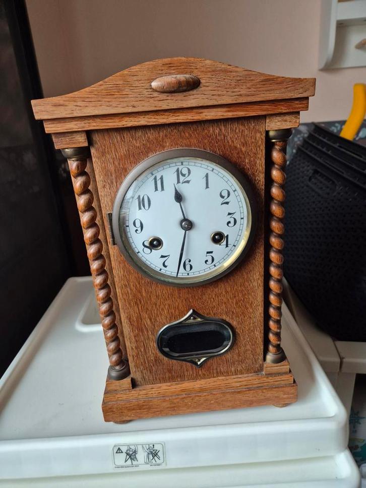 Antieke Klok Schouw Pendule, Antiek en Kunst, Antiek | Klokken, Ophalen