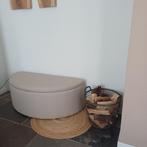 Half ronde poef met opbergruimte, Ophalen, Minder dan 50 cm, Rond, Minder dan 50 cm