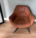 Draai fauteuil in cognac kleur, mooie staat, relax stoel., Huis en Inrichting, Fauteuils, Ophalen, 75 tot 100 cm, Zo goed als nieuw