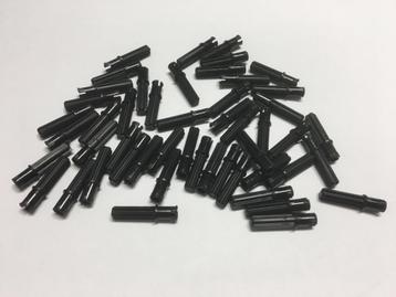 Partij 50x nieuwe zwarte Lego Technic axle pin 3L  beschikbaar voor biedingen
