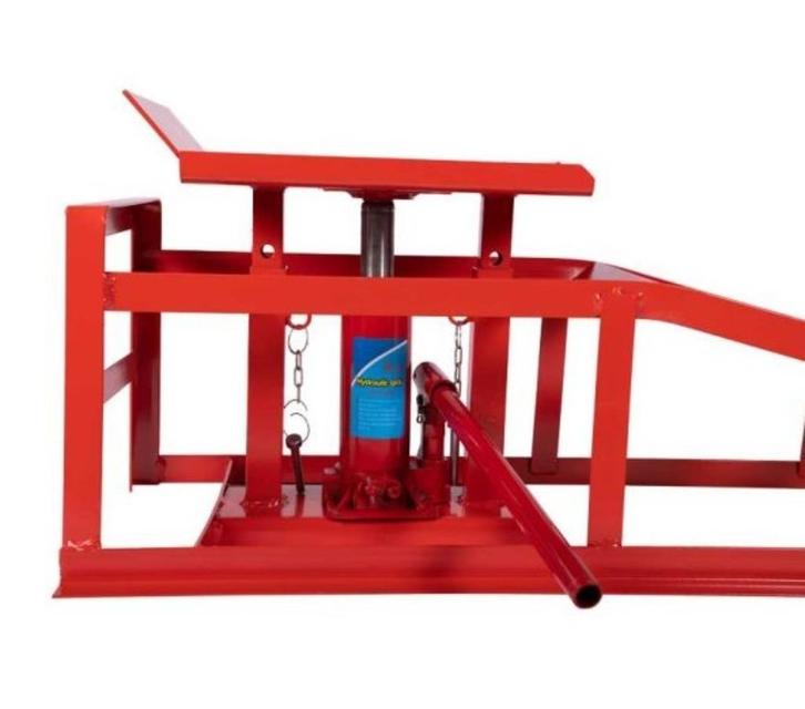 Oprijbrug / Oprijbok met ingebouwde krik 2 ton (2 stuks) TIP, Auto diversen, Autogereedschap, Nieuw, Ophalen of Verzenden