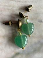 Aventurijn hartje hangers. Mooi voor moederdag!, Sieraden, Tassen en Uiterlijk, Oorbellen, Ophalen of Verzenden, Nieuw, Groen